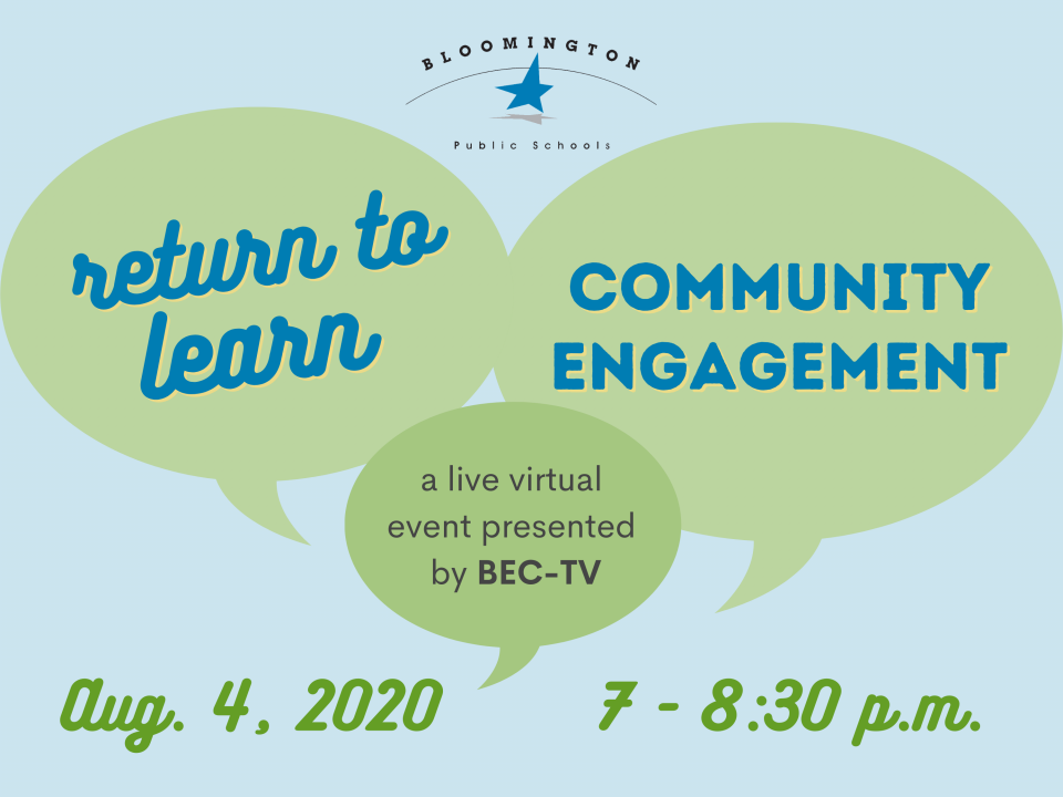 Aug. 4 Return to Learn Community Engagement Event