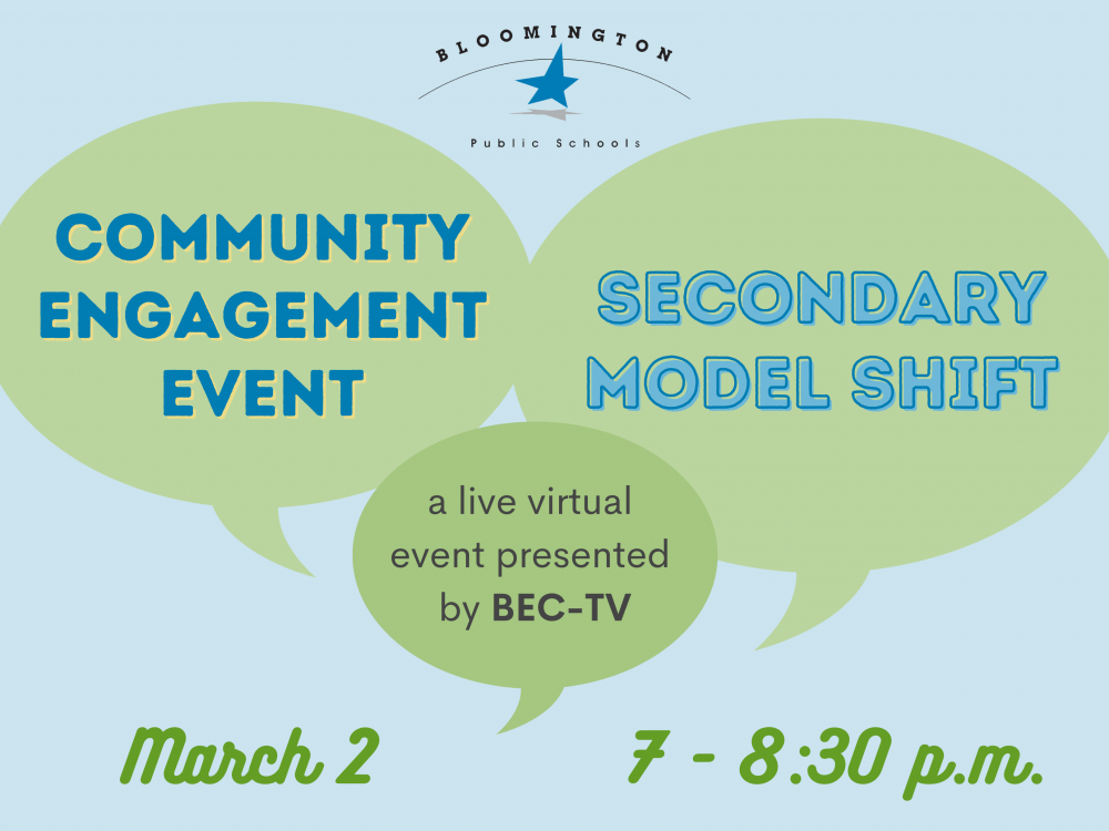 March 2 Community Engagement Event: Secondary Model Shift